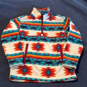 Aztec, Western, Rodeo Fleece Pullover